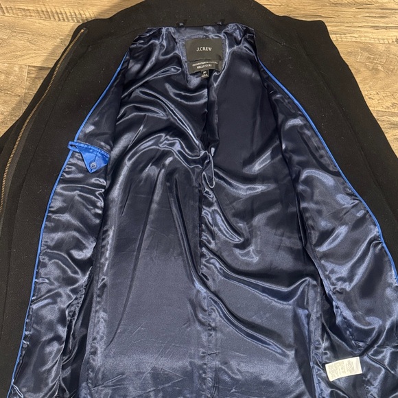 J. Crew “Italian Stadium Cloth Nello Gori” Black Coat - Size 2P - Picture 5 of 10